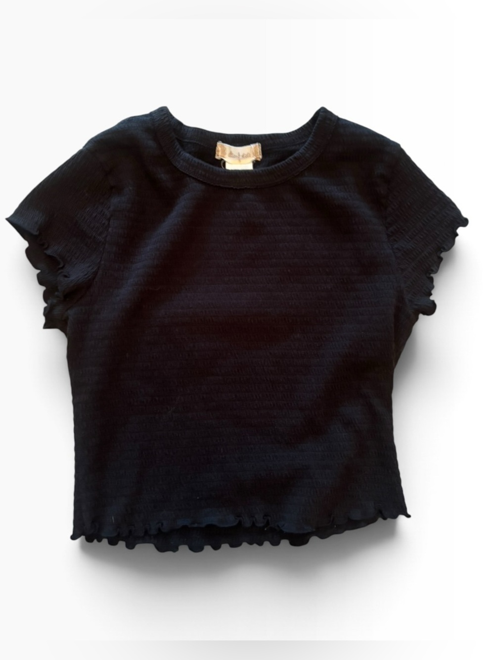 altar'd state Black Ribbed Shirt Size Small (S)